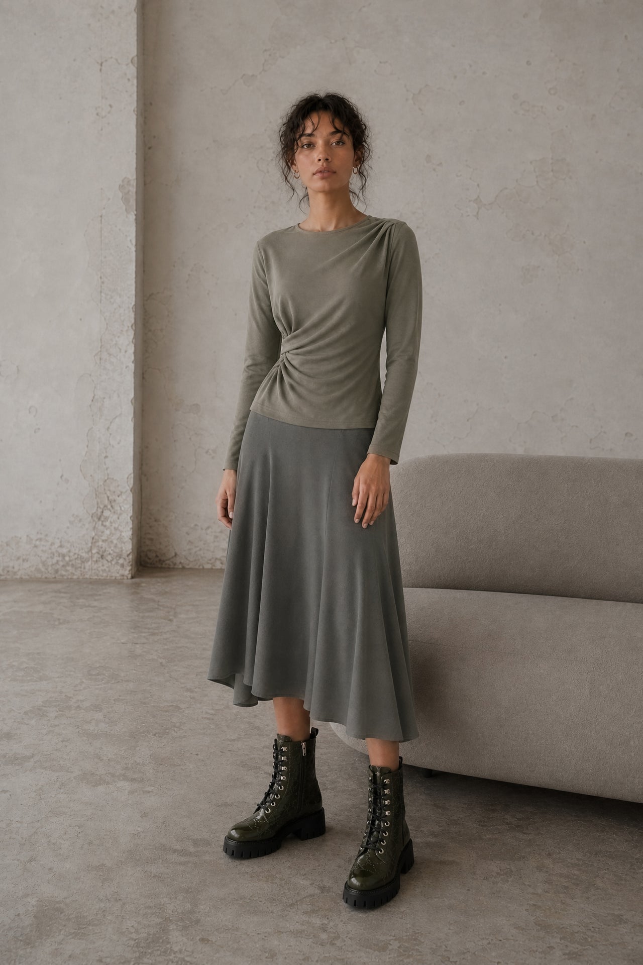 Ari cotton top | Army