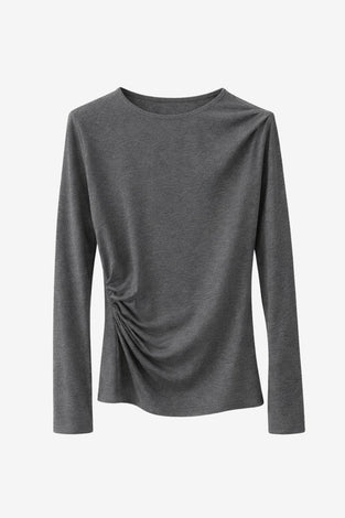 Ari cotton top | Grey Melange