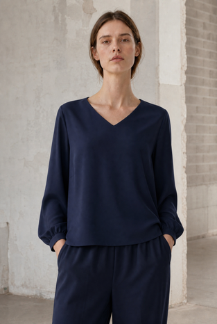 Aria top technical jersey | Blue