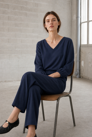 Aria top technical jersey | Blue