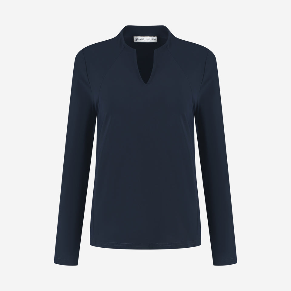 Andrea top LS technical jersey | Blue