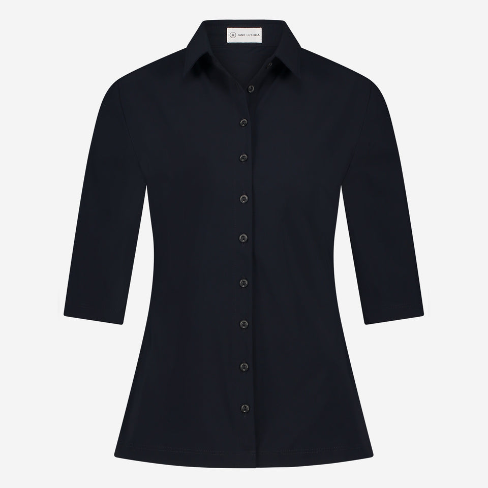 Blouse Betty Easy Wear Technical Jersey | Blue