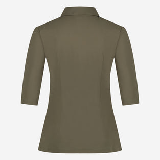 Blouse Betty Easy Wear Technical Jersey | Army