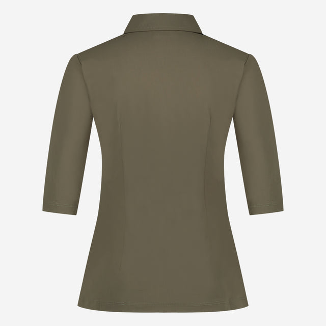 Blouse Betty Easy Wear Technical Jersey | Army