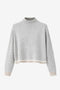 Cashmere blend sweater 26555 | Grey Melange