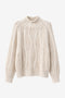 Cozy winter pullover 3094 | Ecru