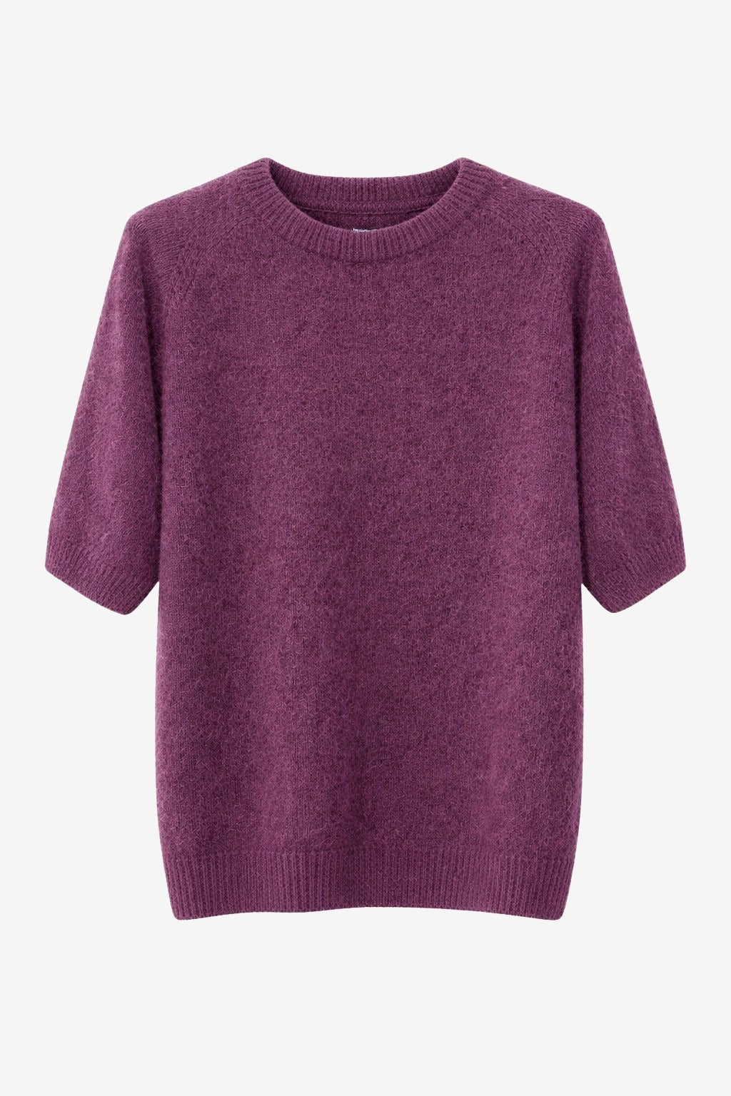Alpaca knitted top WP01 | Burgundy