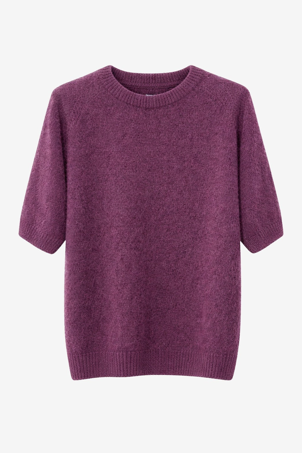 Alpaca knitted top WP01 | Burgundy