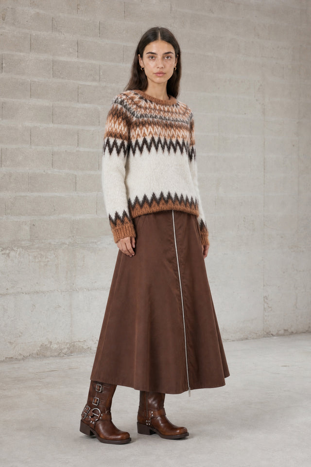 Bardolino taffeta zipper skirt | Ohra