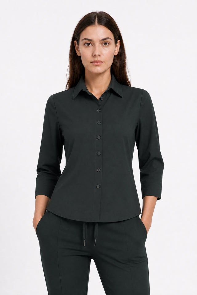 Blouse Betty Easy Wear Technical Jersey | Grigio Notte