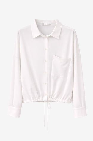 Carmen blouse technical jersey | White