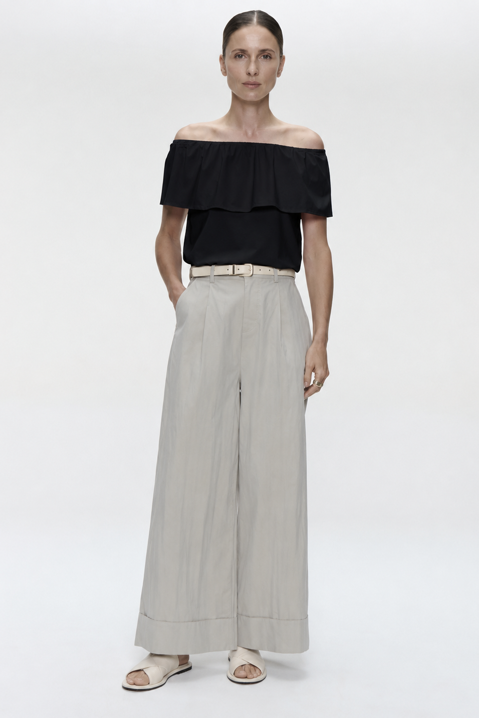 Diane top technical jersey | Black