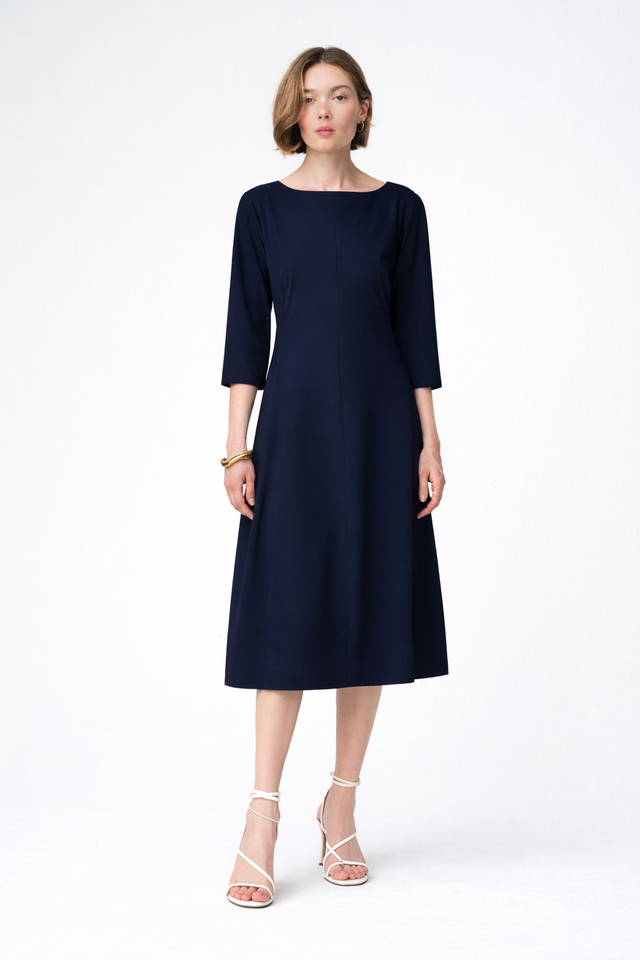 Asola dress technical jersey | Blue