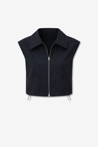 Emiko taffeta jacket | Black