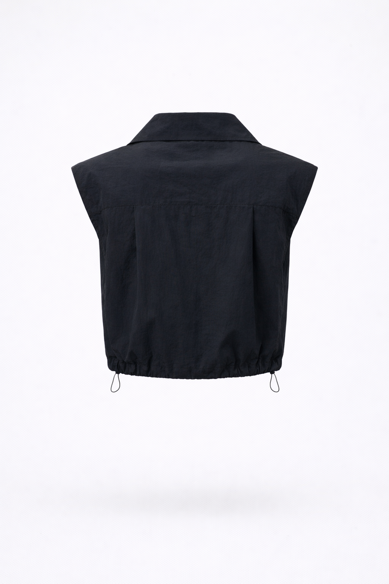 Emiko taffeta jacket | Black