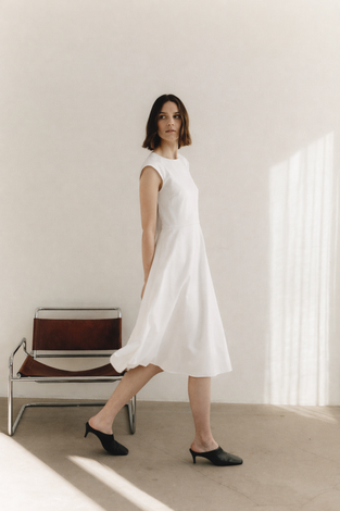 Melva dress technical jersey | Sand
