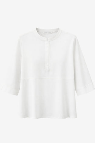 Damiana stretch technical jersey top | White