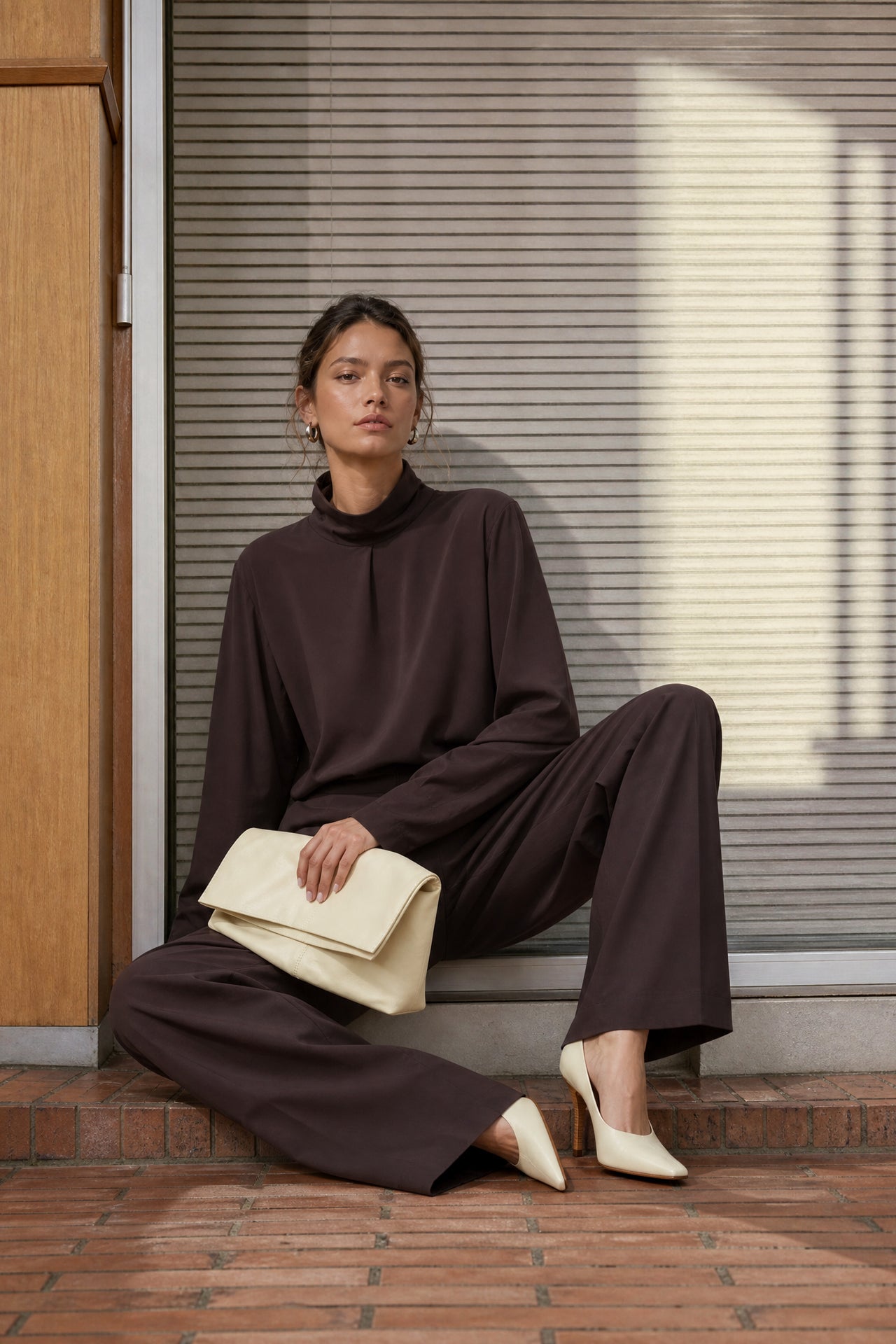 Dolche Vita top technical jersey | Chocolate
