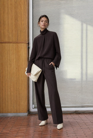Dolche Vita top technical jersey | Chocolate