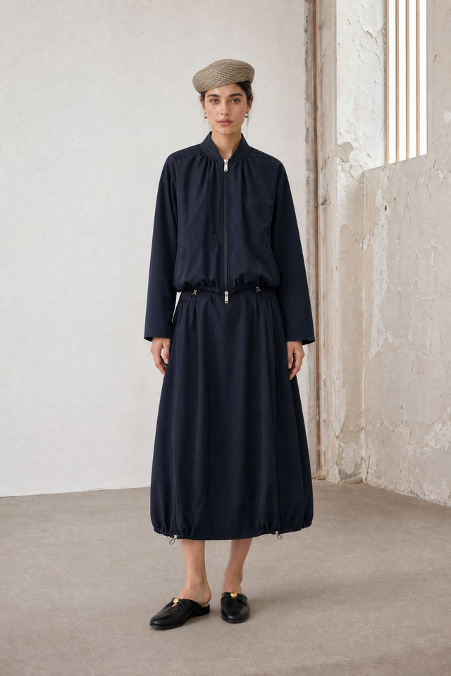 Albina skirt technical jersey | Blue