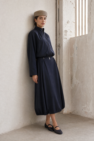 Albina skirt technical jersey | Blue