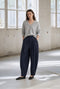Elodie viscose blend barel pants | Blue Denim