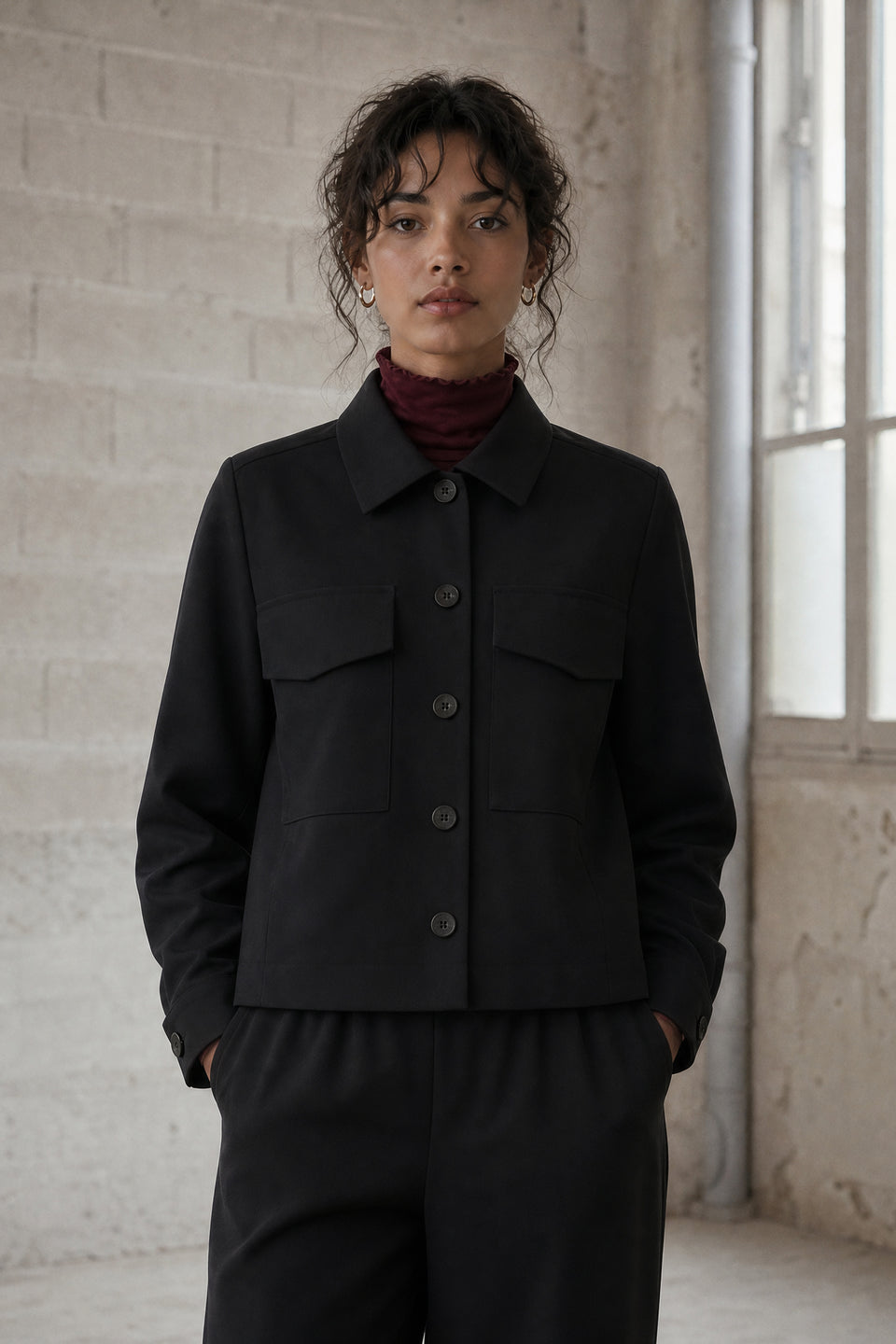 Ermanno jacket technical jersey | Black