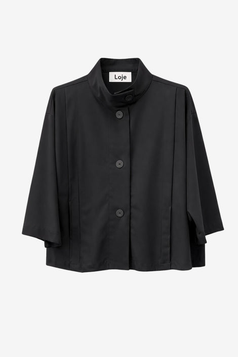 Fancy bengalina jacket | Black