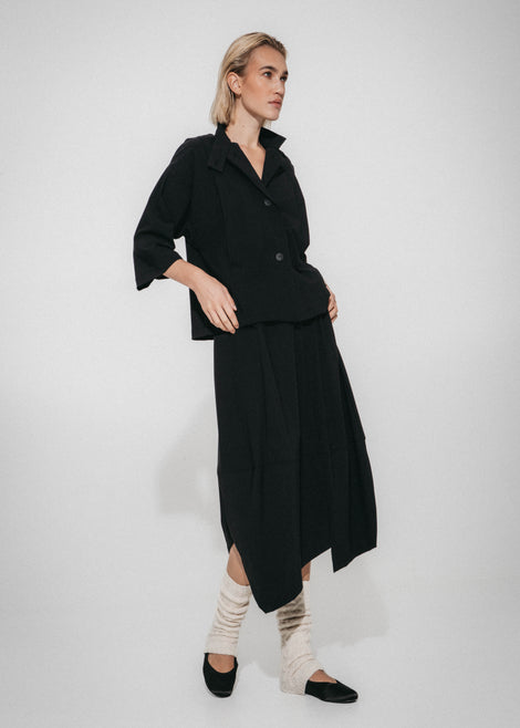Fancy bengalina jacket | Black