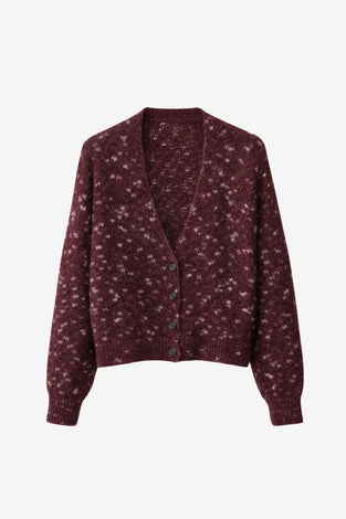 Fancy cardigan 26558 | Bordo