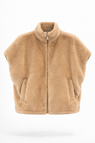Faux fur Vest MKR 42064 | Camel