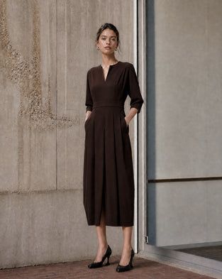 Gaara dress technical jersey | Chocolate