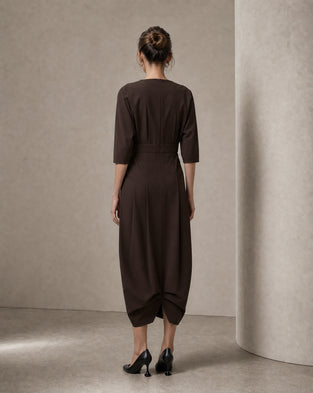 Gaara dress technical jersey | Chocolate
