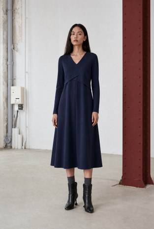 Anita dress technical jersey | Blue