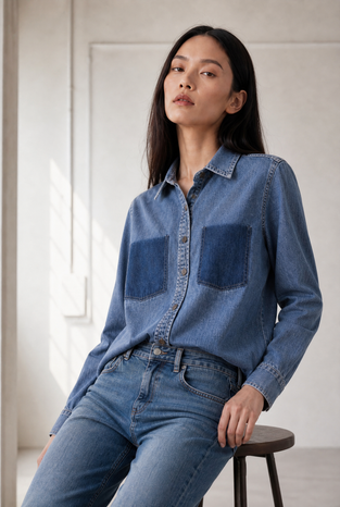 Saige ankle leg Kyoto jeans | Flu Blue