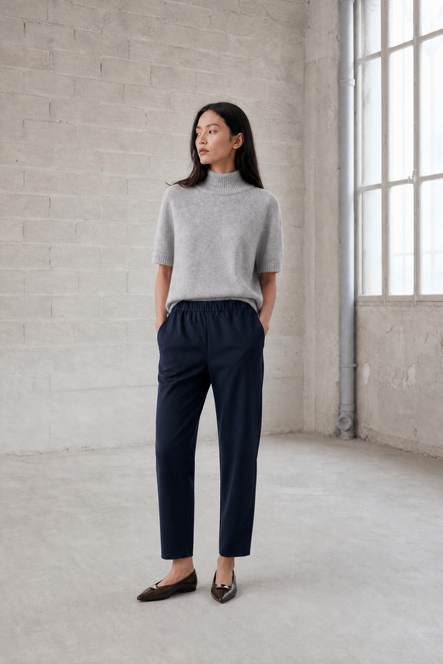 Alpaca knitted dyed top WP09 | Light Grey