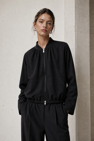 Eliana jacket technical jersey | Black