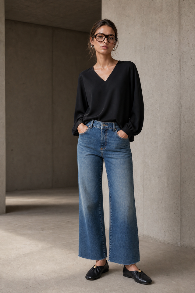 Aria top technical jersey | Black