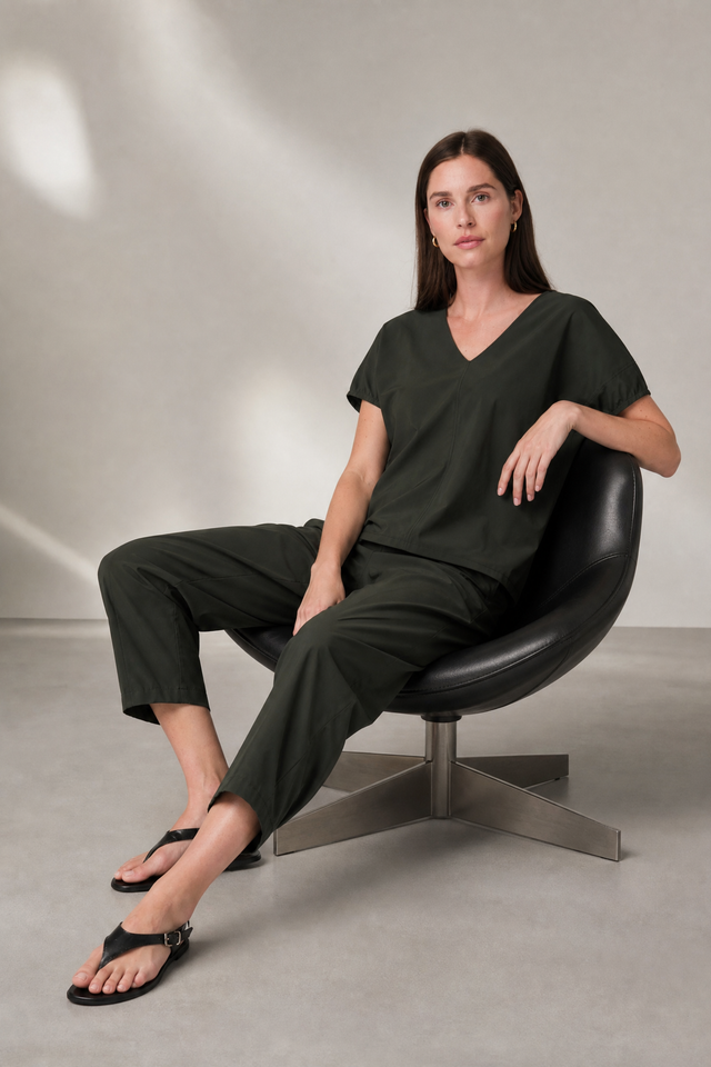 Isabelle top technical jersey | Army