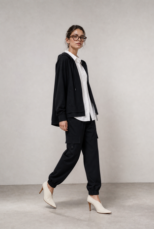 Jannes pants technical jersey | Black