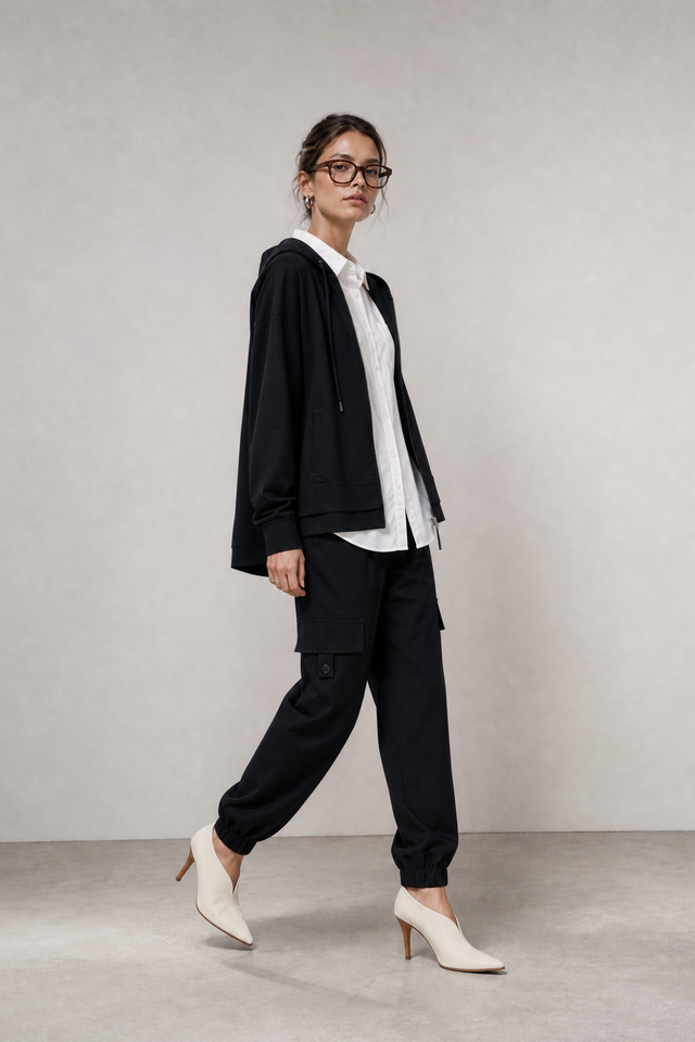 Jannes pants technical jersey | Black