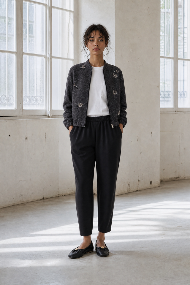 Benot pants technical jersey | Black