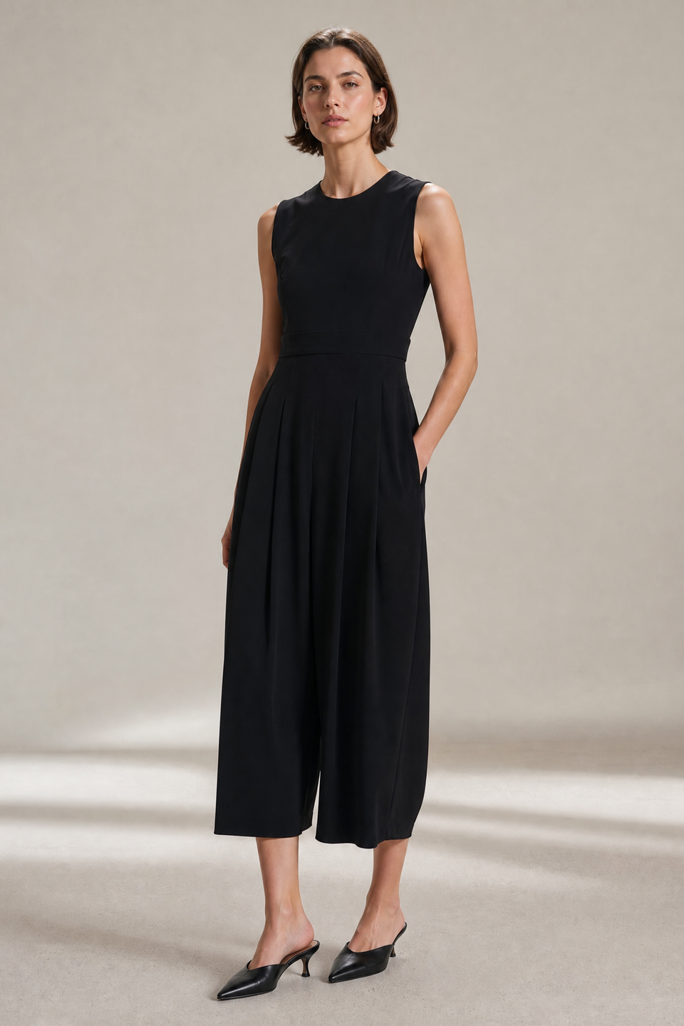Jackie dress technical jersey | Black