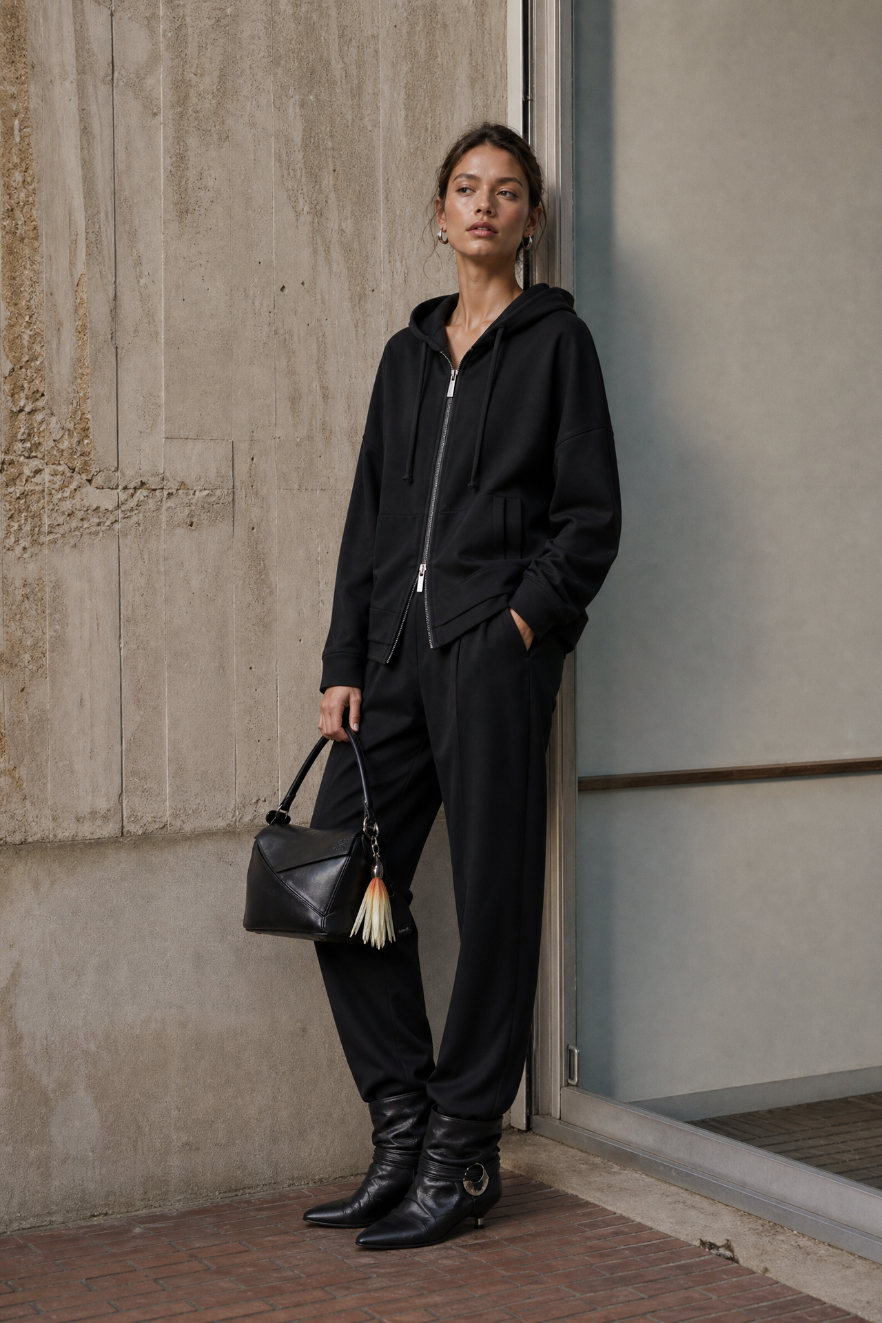 Simona jacket technical jersey | Black