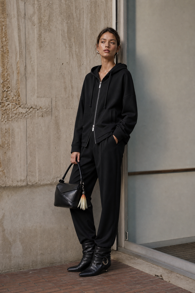 Simona jacket technical jersey | Black