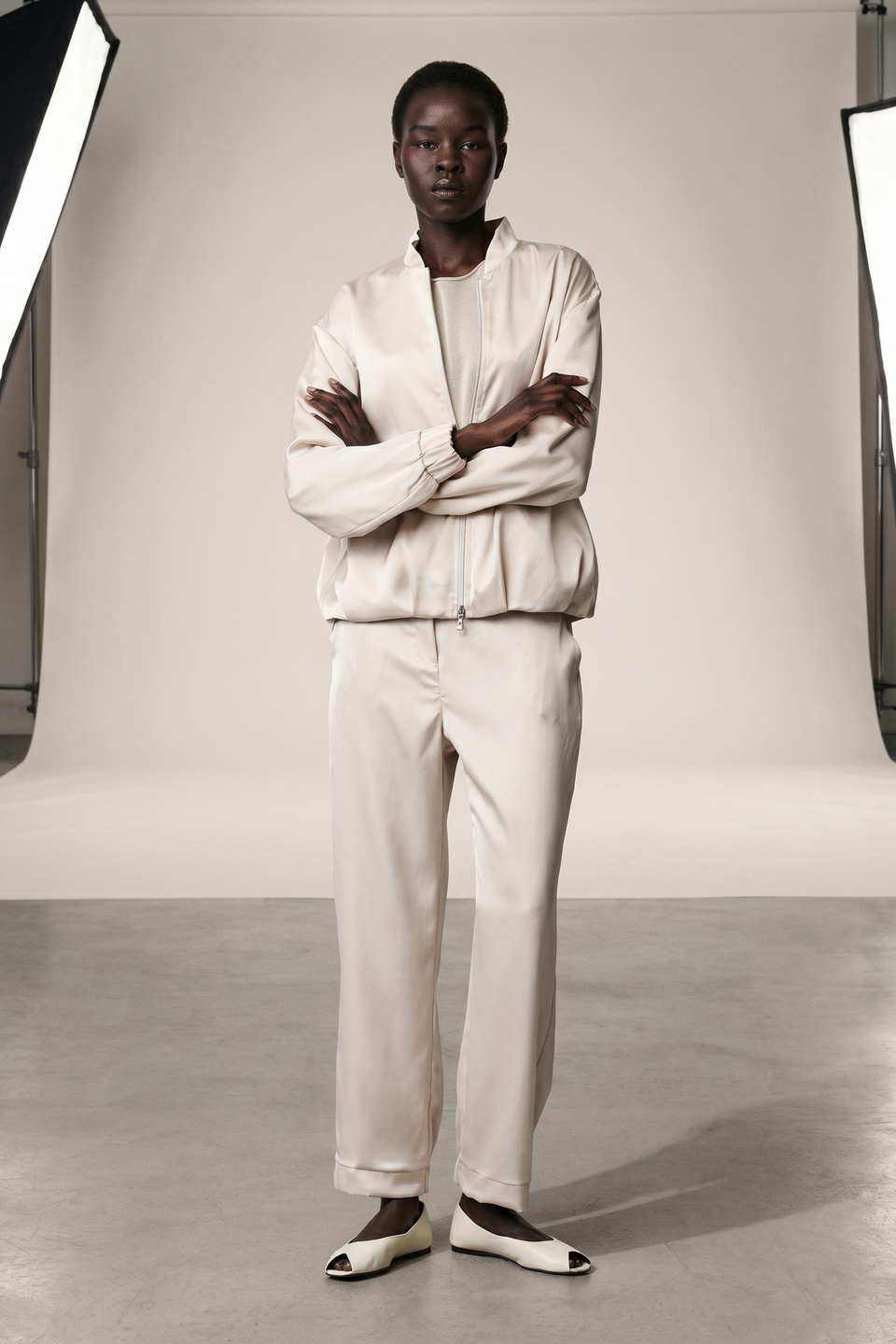 Sebastian saten pants | Perla
