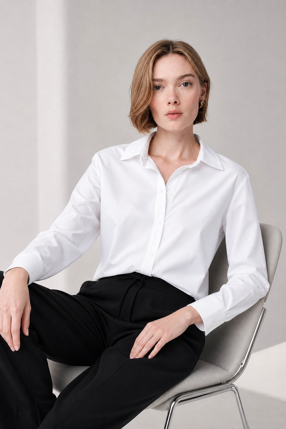 Iva blouse technical jersey | White