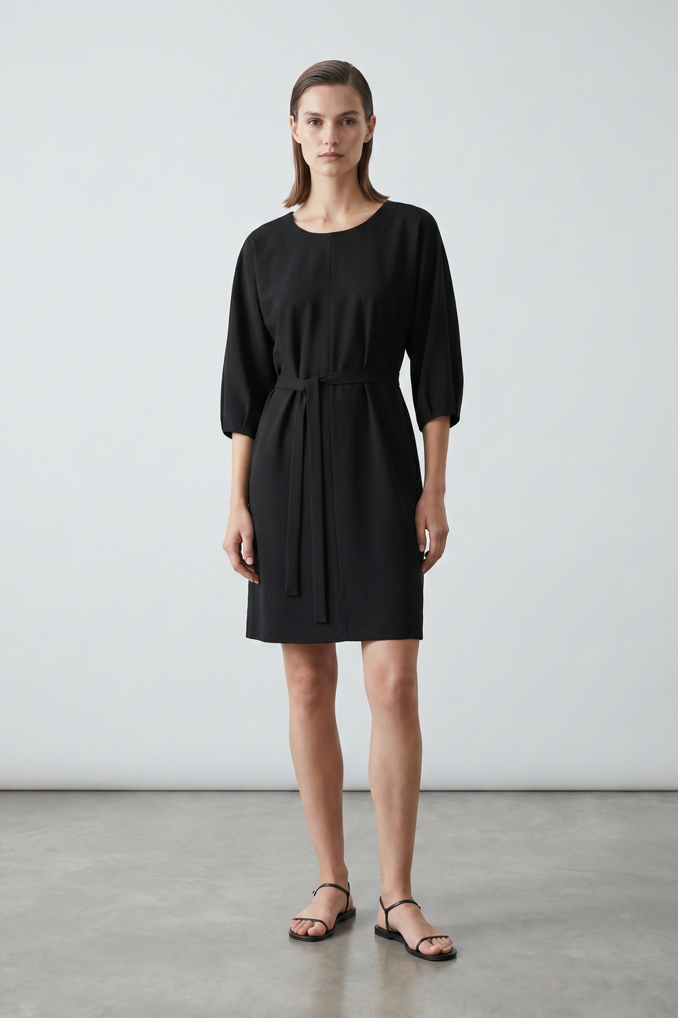 Lide dress technical jersey | Black