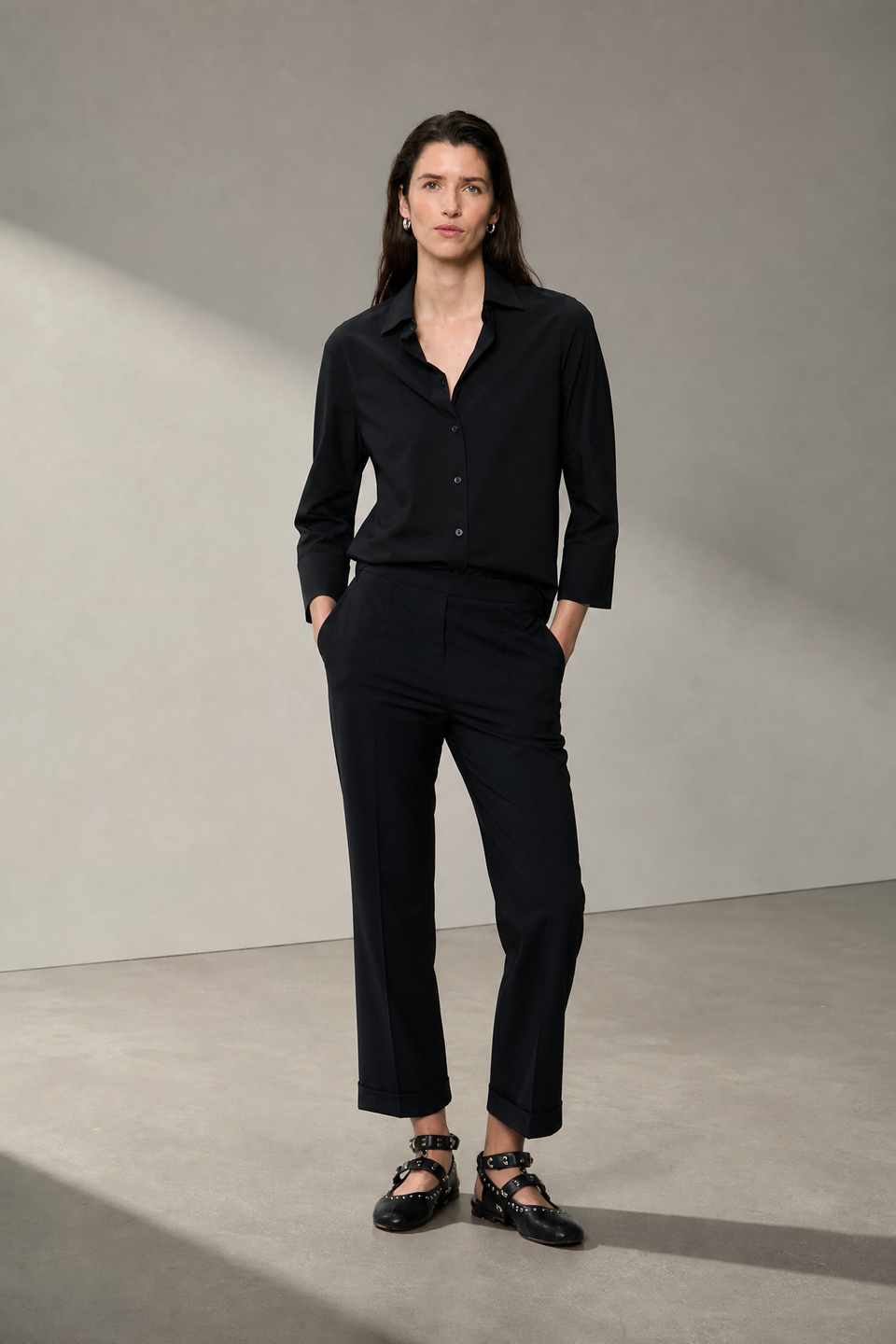 Iva blouse technical jersey | Black