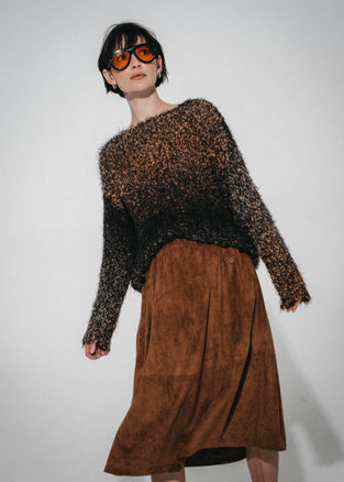 Isla suede effect skirt | Ohra